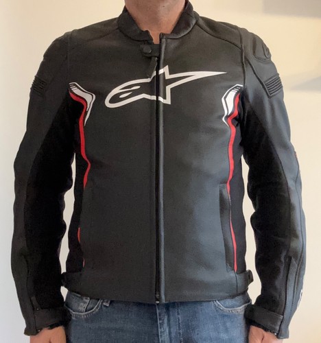 Giubbotto moto pelle nero - giubbotto,
